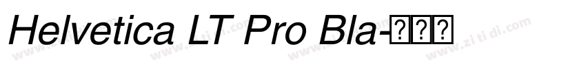 Helvetica LT Pro Bla字体转换